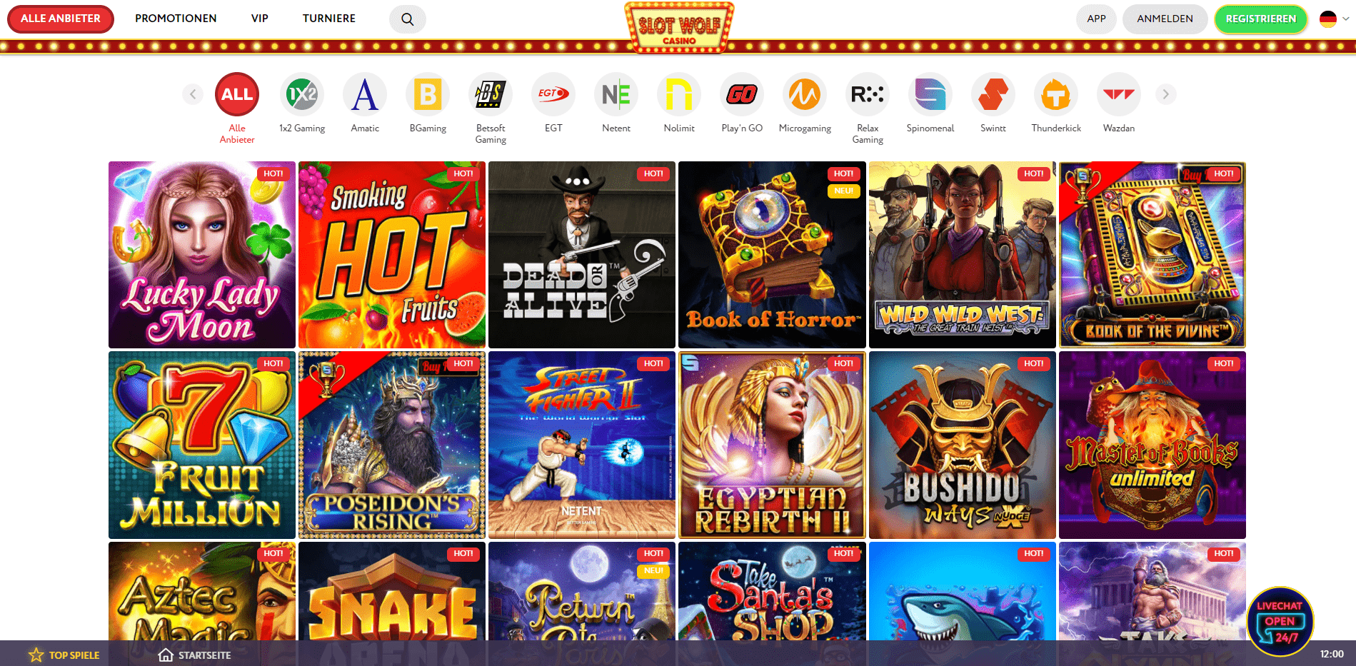 Slot Wolf Casino Spielautomaten